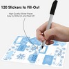 Big Dot of Happiness Blue Snowflakes - Assorted Winter Holiday Party Gift Tag Labels - To and From Stickers - 12 Sheets - 120 Stickers - 3 of 4