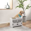 Elevated Dog Bowls with Storage Cabinet for Large Dogs,Modern Raised Feeder with 2 Stainless Steel Bowls - LAOTIES - 3 of 4