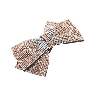 Unique Bargains Rhinestone Butterfly Hair Clips Champagne Colorful 1 Pc - 1 of 4
