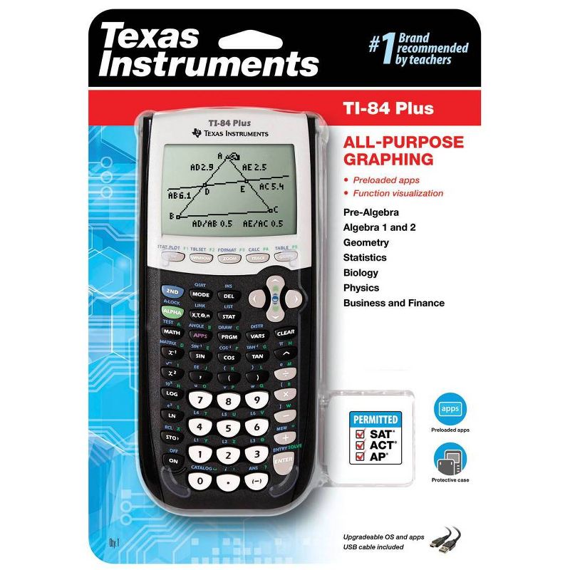 Texas Instruments Graphing Calculator - Black (TI-84+), 2 of 6