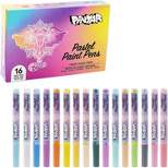 Pintar Acrylic Pastel Paint Pens - 0.7mm Ultra Fine Tips, 16 Vibrant, Glossy, Water-based Acrylic Paint Pens, Rocks, Glass, Ceramic, Plastic & Canvas