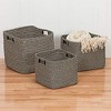 Colonial Mills Carter Basket - Black 15"x15"x16" 100% Polypropylene Rectangle - 3 of 4