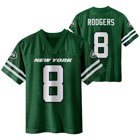 NFL Team Apparel Youth New York Jets Aaron Rodgers Green T-Shirt