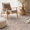 World Rug Gallery Delano Terracotta Floral Pattern Indoor Rug – Washable Low Pile Rug with Non-Slip Backing - 2 of 4