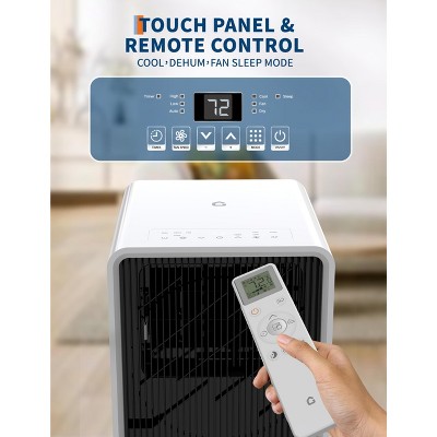 14000BTU 3-In-1Portable Air Conditioner AC Unit for Bedroom Up to 750 Sq.Ft, Dehumidifier, Fan, Sleep Mode, 24 Timer, Remote Control, Window Kits