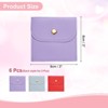 Unique Bargains PU Leather Soft Mini Jewelry Storage Pouches 6 Pcs - 2 of 4