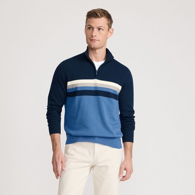 Lands' End Men's Long Sleeve Cooling Quarter Zip Sweater