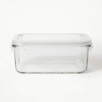 Ello 7 Cup Duraglass Round Food Storage Container Gray : Target