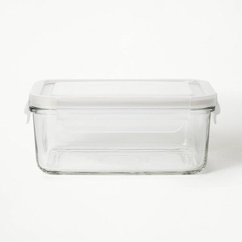 4.33 Cup Glass Food Storage Container Clear - Figmint™ : Target