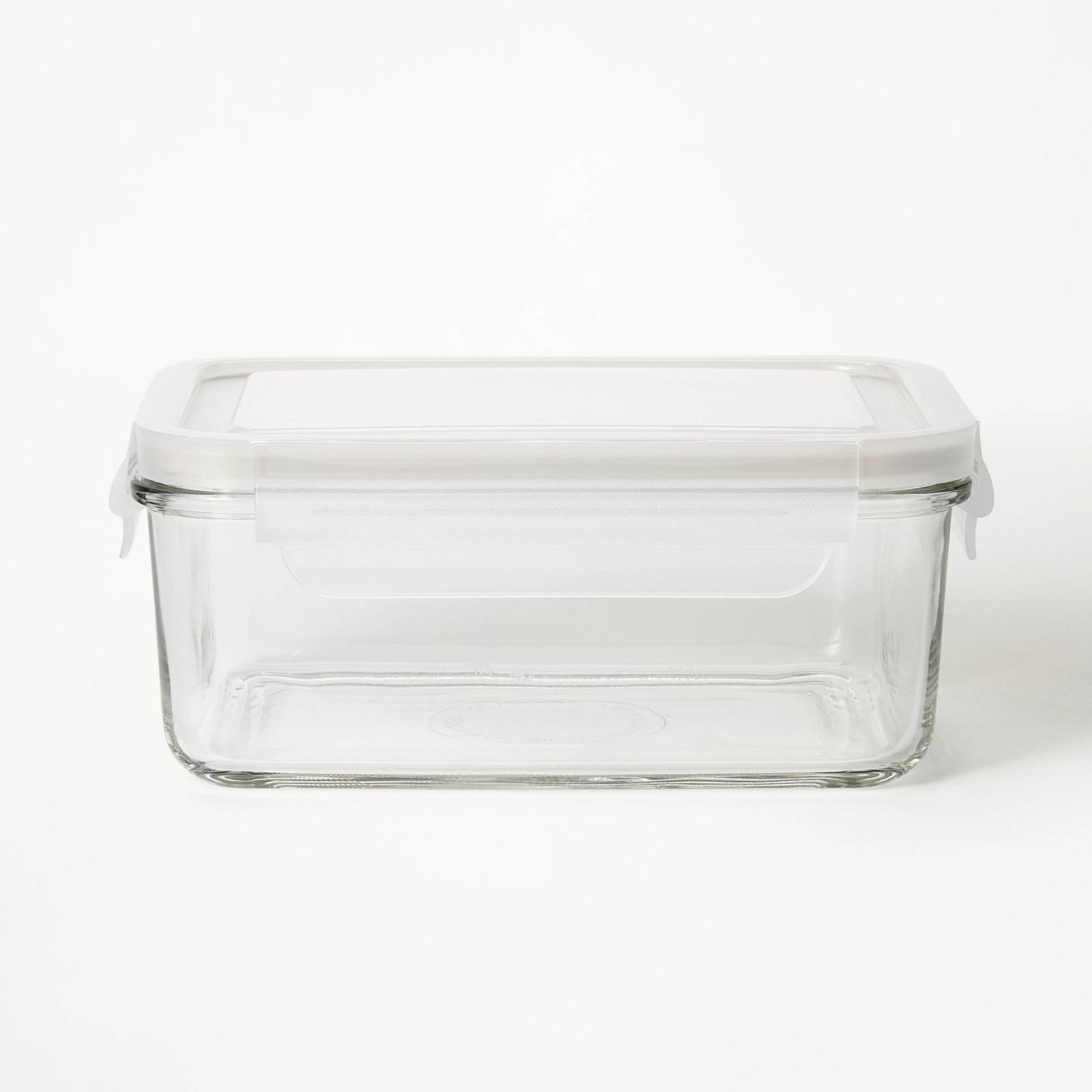 4.33 Cup Glass Food Storage Container Clear - Figmint™: Microwave, Freezer & Dishwasher Safe, Includes Lid