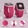 HTUTWOO Rose Engraved Apple Watch Band, Floral Sport Silicone Strap 38/40/41/42/44/45/46/49 mm for iWatch Series 11 10 9 8 7 6 5 4 3 2 1 SE Ultra - 2 of 4