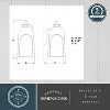 VAXCEL Pilsen 6.5-in Charcoal Black Outdoor Wall Lantern, Dusk to Dawn Photocell, 1-Light Wall Lamp Sconce with Clear Glass Panels - 4 of 4