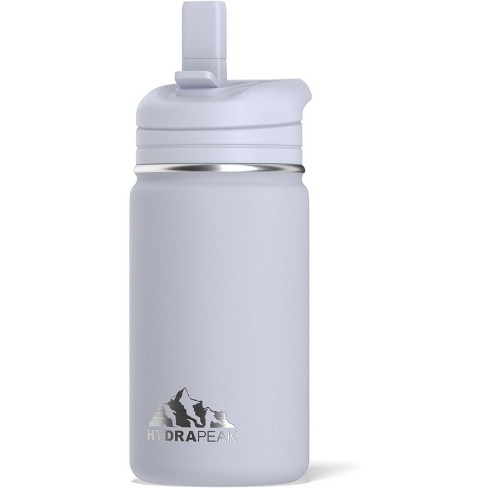 Hydrapeak Mini 14oz Kids Stainless Steel Insulated Water Bottle With Leak  Proof Straw Lid (Ice)