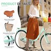 RISOKEYS Ladies Cruiser Bike,Single Speed Folding Steel Frame Bicycle with Front Basket & Rear Rack,Front Caliper Brake & Rear Band Brake - 2 of 4