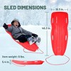 Slippery Racer Downhill Xtreme Adults and Kids Toboggan Snow Sled. - 3 of 4