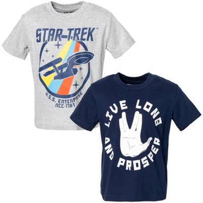 Star Trek 2 Pack T-Shirts Little Kid to Adult