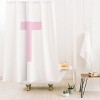 Deny Designs April Lane Art Block Monogram Shower Curtain - 2 of 3