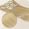 Wikineon Straight Clip In Hair Extensions 24inch Hair Extensions For Women 6PCS Long Soft Synthetic Natural Hairpieces - 3 of 4
