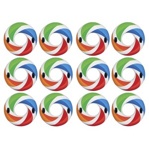 Intex Inflatable 47" Color Whirl Tube Swimming Pool Raft with Handles (12 Pack) - 1 of 4