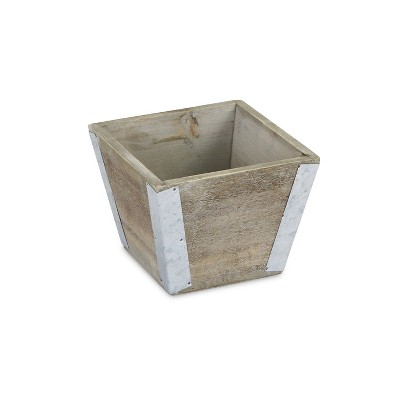 Cheung's Samil Tapered Square Wood Planter
