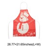 Unique Bargains Christmas Aprons Linen Red Beige 21.65"x26.77" 1Pc - 3 of 4
