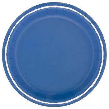 6.75" 20ct Snack Paper Plates Blue - Spritz™