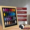 PosterPalooza | 12x12 Shadow Box Display Frame for Block Figures | Fits 28 | UV Acrylic, Black Base, Brackets - 3 of 4