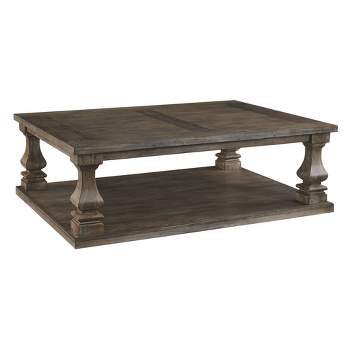 Johnelle Rectangular Cocktail Table Gray - Signature Design by Ashley