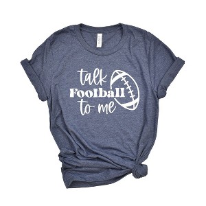 Simply Sage Market Women's Talk Football To Me Ball Short Sleeve Graphic Tee - 1 of 4