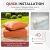 Buenhomino 3-Pack 6inch Thick 24" x 24" Deep Seat Cushion & Back Pillow with Removable Covers Outdoor - 2 of 4