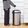 COZONY Commercial Trash Cans, Stainless Steel Garbage Bins with Swing Lid or Open Top for Kitchen Office and Restaurant Use - 4 of 4