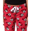 Seven Times Six Disney Woman's Minnie Mouse Fleece Pajama Pants Junior's Adjustable Waist - 3 of 4