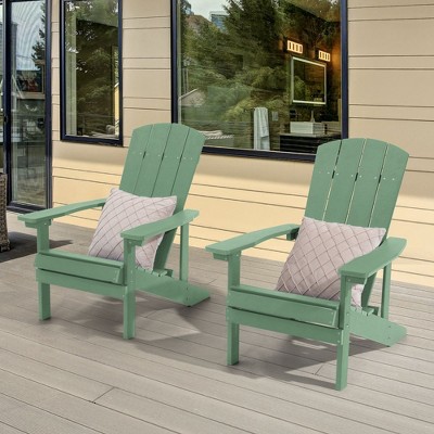 Sonkuki  2-Pack Recycled Plastic Wood Adirondack Chair