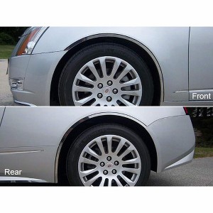 QAA Is Compatible with 2011-2014 Cadillac CTS Coupe 6 Piece Stainless Wheel Well Accent Trim, 0.87" Width WQ50254 - 1 of 3