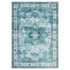 Area Rug,Washable Vintage Distressed Rug, Traditional Medallion Carpet, Soft Non-Slip Indoor Rug for Living Room Bedroom Home Office - 4 of 4