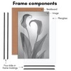 Americanflat 20x30 Poster Frame with Polished Front Cover, Set of 3, Slide-In Photo Frame with Buildable Molding, Fusion Collection, Black - 3 of 4