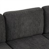 Whisen 83.5" L-shaped Sectional Couch, Convertible Sofa Bed with Ample Storage Space, Two Cup Holders - 4 of 4