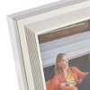 Kit Kemp by Spode Photo Frame, Ribbed Design, Silverplate with Velvet Backing, Elegant Tabletop Decor, Perfect for Showcasing Cherished Memories - 3 of 4