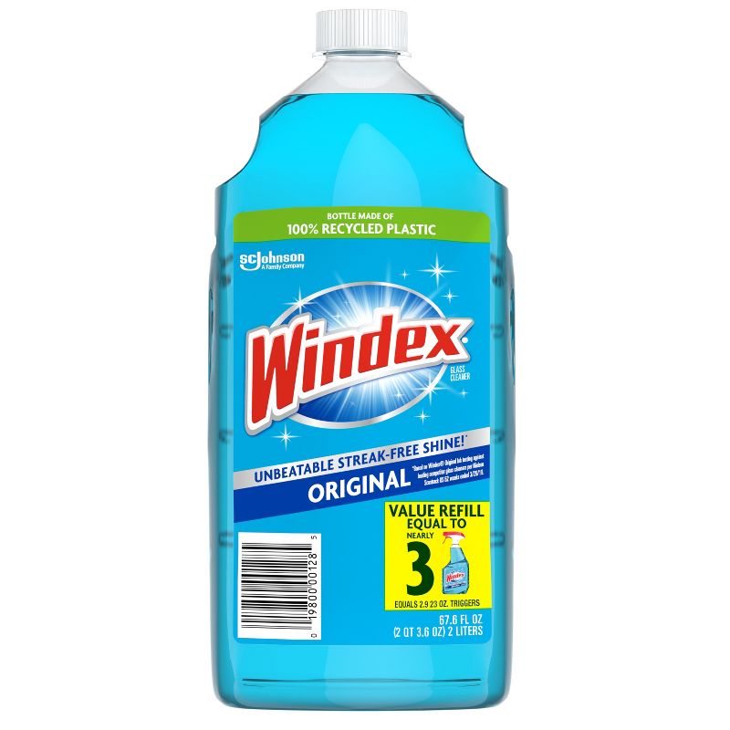 Windex Glass Cleaner Original Blue Refill Bottle 2L - 67.6oz, 5 of 14