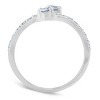 Pompeii3 1 1/2 Ct Diamond Engagement Two Stone Forever Us Ring Set White Gold - 3 of 4