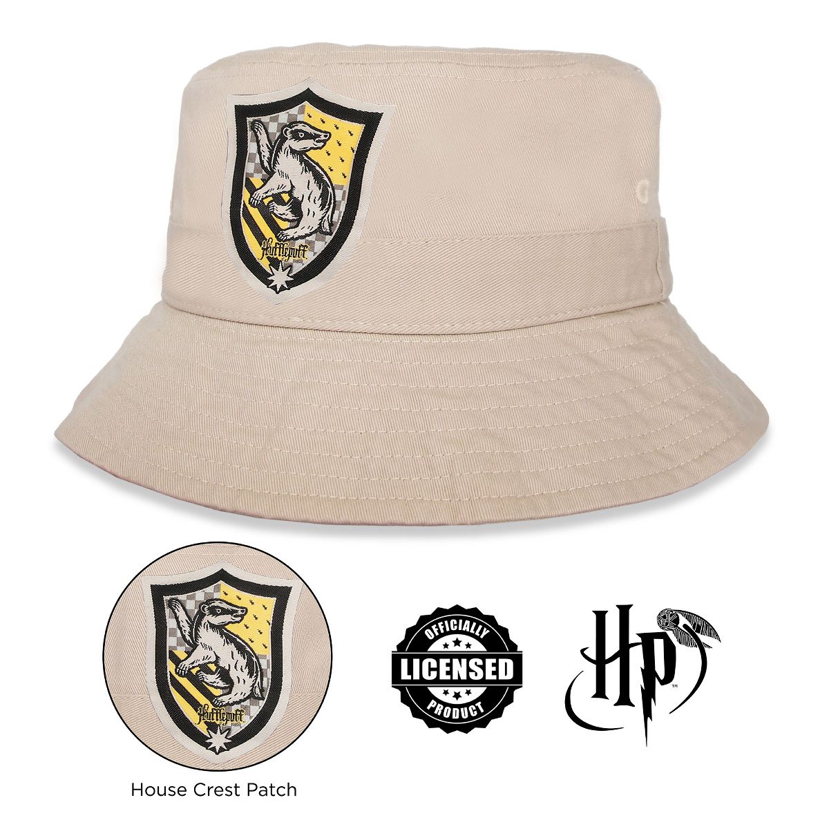 Harry Potter Bucket Hat for Kids, Boy and Girl Sun Hat Ages 4-7 Years 100% Cotton for Summer Teen Youth Beach Hat - thumbnail 4