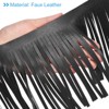 Unique Bargains DIY Craft Sewing PU Leather Sewing Tassel Fringe Trim 1 Yard - 4 of 4