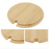 Unique Bargains Flexible with Spoon Hole Cup Cover Wood Tone 1Pc - 3 of 4