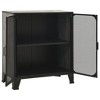 vidaXL Storage Cabinet File Cabinet with Doors for Living Room Metal and Engineered Wood - 4 of 4