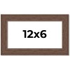 PosterPalooza | 12x6 Wide Barnwood Picture Frame, UV Acrylic, 6 Finishes - Grey, Brown, White, and Black - 2 of 4