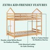 Saracina Home Skyler Contemporary Wood Twin Over Twin Kids' Bunk Bed Natural Pine - 4 of 4