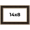 PosterPalooza | Photo Size Ornate Brown Picture Frame - UV Acrylic, Foam Board Backing, Hanging Hardware - 2 of 4