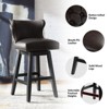 Johannes Swivel Bar & Counter Stool Set of 2|HULALA HOME - 4 of 4