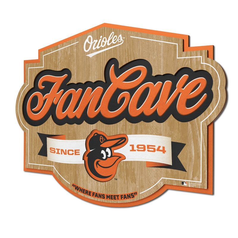 MLB Baltimore Orioles Fan Cave Sign, 1 of 5
