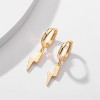 14K Gold Plated Earrings Dangle Drop Hoop Earrings for Women Dainty Hypoallergenic Earrings Delicate Boho Earring Jewelry - 4 of 4